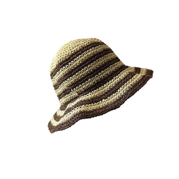 Madewell Striped Woven Summer Hat M/L - Picture 1 of 6